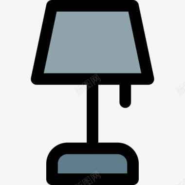 台灯办公用品3线性颜色图标