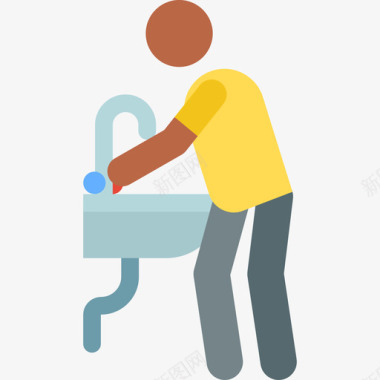 洗手卫生常规48彩色图标