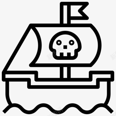 海盗船古董护卫舰图标