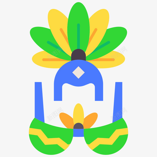 巴西巴西狂欢节平坦svg_新图网 https://ixintu.com 巴西 狂欢节 平坦