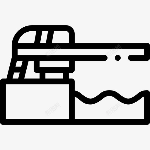 跳水板游泳池43直线型svg_新图网 https://ixintu.com 跳水 游泳池 直线 线型