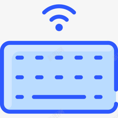 无线键盘互联网技术28蓝色图标