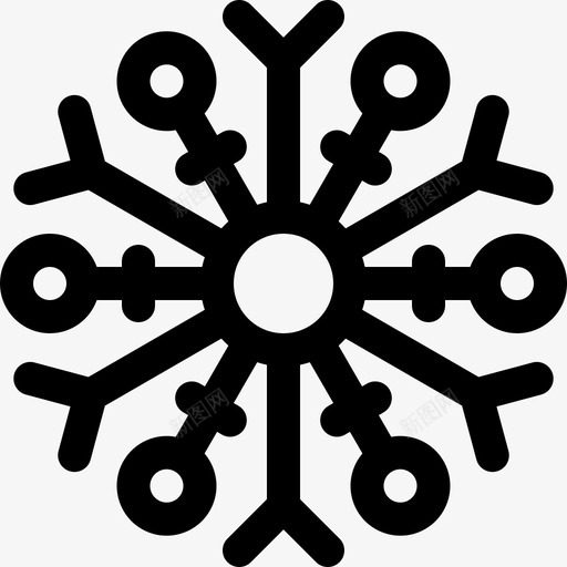 雪花冬季自然21线性svg_新图网 https://ixintu.com 雪花 冬季 自然 线性