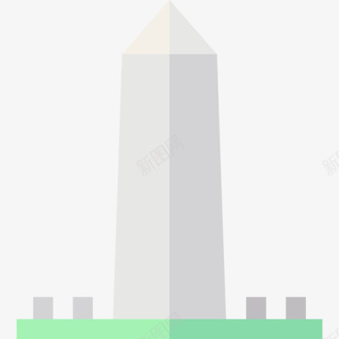 美利坚合众国华盛顿纪念碑8号平坦图标