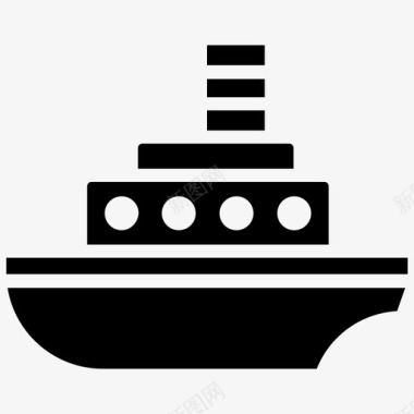 船货船游船图标