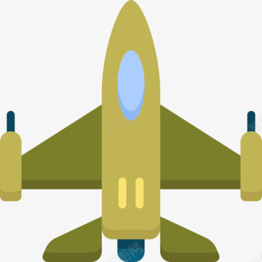 喷气式飞机军用88扁平图标