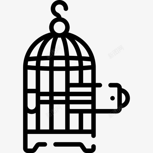 鸟笼希望5号直线型svg_新图网 https://ixintu.com 鸟笼 希望 5号 直线 线型
