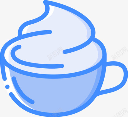 饮料咖啡师3蓝色图标