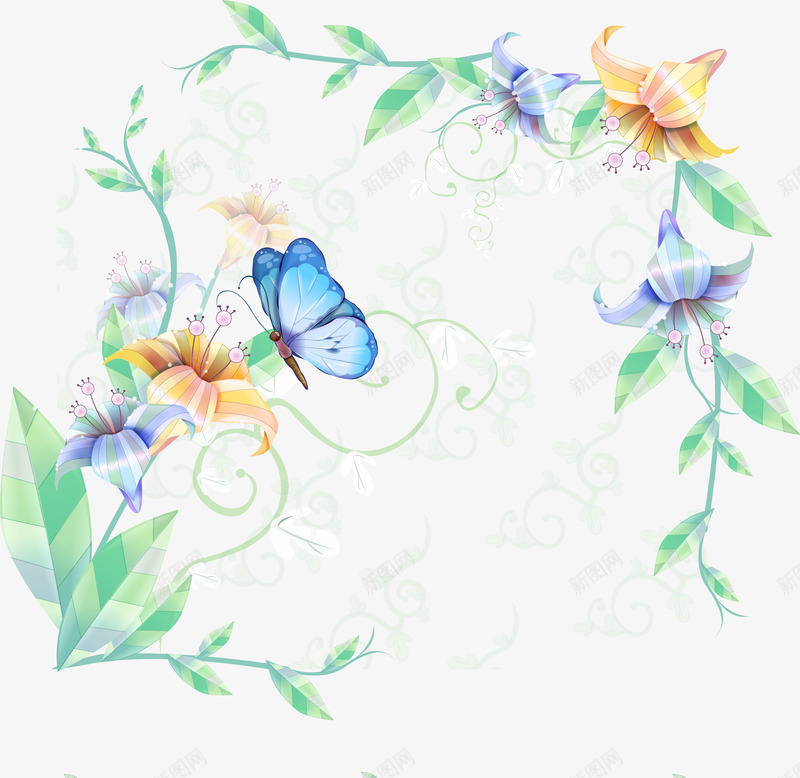 免扣话语蝴蝶花卉PNS透明底png免抠素材_新图网 https://ixintu.com 免扣 话语 蝴蝶 蝴蝶花 花卉 PNS 透明