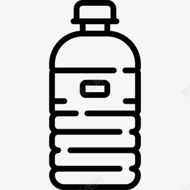 水瓶塑料制品14线型图标