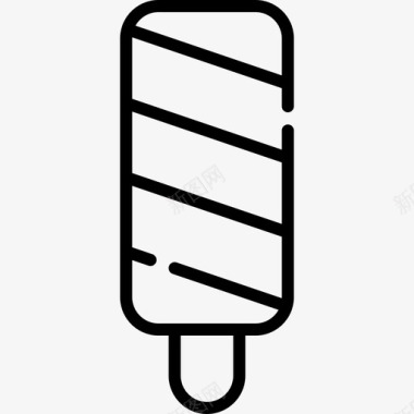 冰棒冰淇淋店44号直线型图标