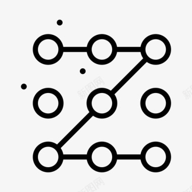 方向摘要6直线图标