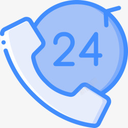 化妆棉12个24小时12个电话蓝色高清图片