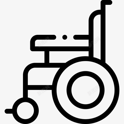 轮椅医疗服务19直线svg_新图网 https://ixintu.com 轮椅 医疗服务 直线