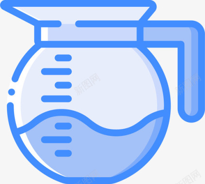 水壶咖啡师3号蓝色图标