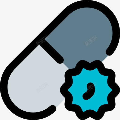 抗病毒冠状病毒132线状颜色svg_新图网 https://ixintu.com 抗病毒 冠状 病毒 线状 颜色