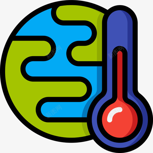 世界气候变化74线性颜色svg_新图网 https://ixintu.com 世界 气候变化 线性 颜色