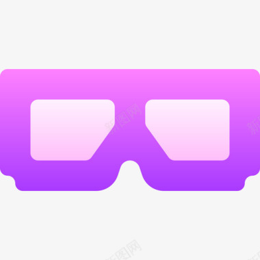 3d眼镜娱乐83渐变图标