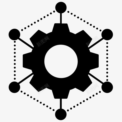 网络配置网络维护网络管理svg_新图网 https://ixintu.com 网络 配置 设置 网络维护 网络管理 管理 通信 字形 图标