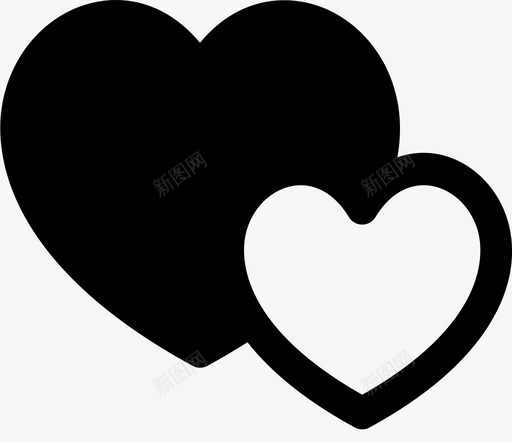 romanticsvg_新图网 https://ixintu.com romantic 填充 单色 圆润