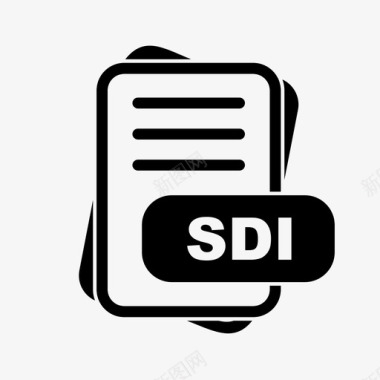 sdi文件扩展名文件格式文件类型集合图标包图标