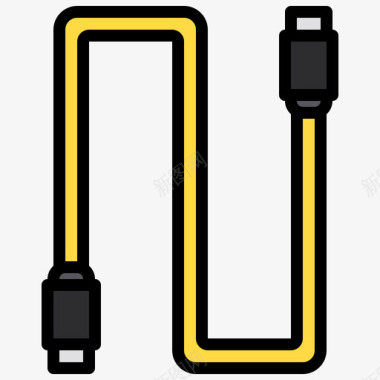 Usb电缆设计工具33线颜色图标