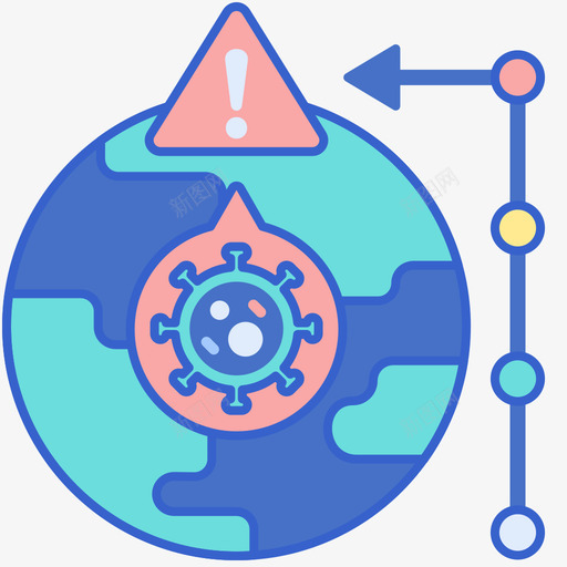 暴发病毒传播94线状颜色svg_新图网 https://ixintu.com 暴发 病毒 传播 线状 颜色