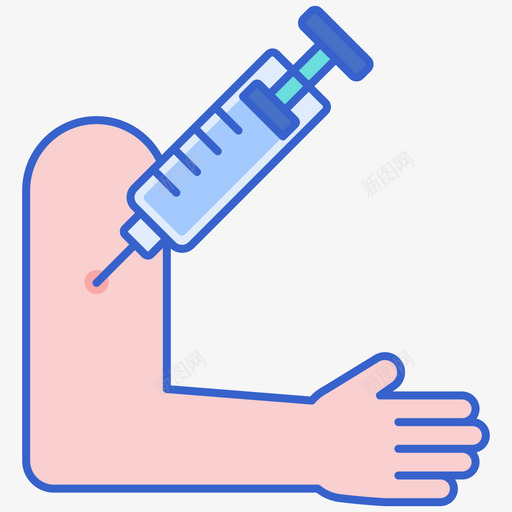 注射疫苗和疫苗接种2线性颜色svg_新图网 https://ixintu.com 疫苗 注射 接种 线性 颜色