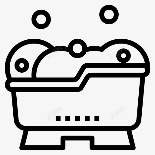 浴缸婴儿153轮廓svg_新图网 https://ixintu.com 浴缸 婴儿 轮廓