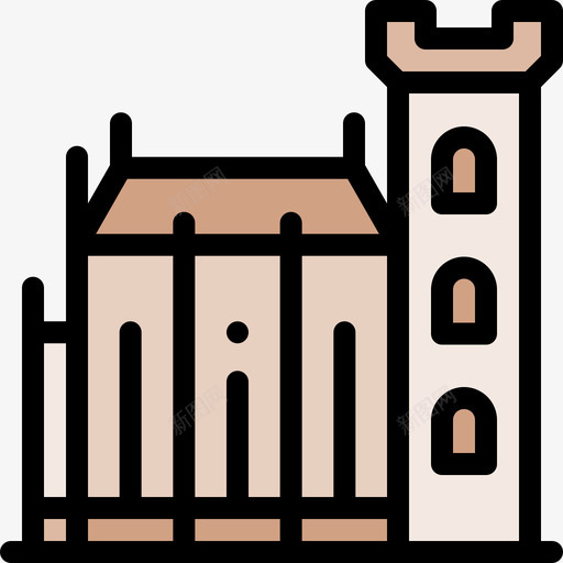 都柏林城堡欧洲10线性颜色svg_新图网 https://ixintu.com 都柏林 城堡 欧洲 线性 颜色