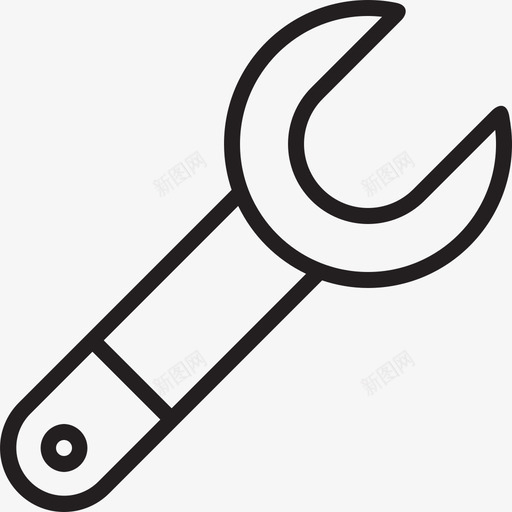 1wrenchsvg_新图网 https://ixintu.com 1wrench 填充 线性 扁平 手绘 单色 简约 精美 圆润 方正 商务