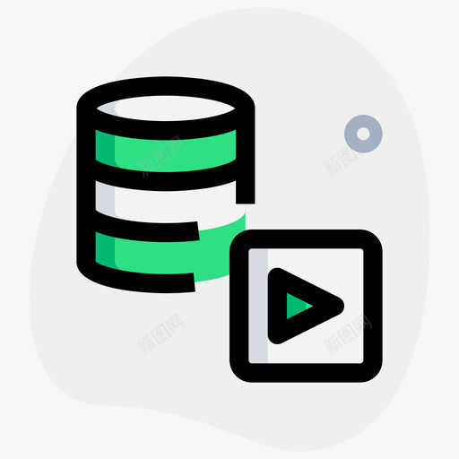 视频网络应用数据库5圆形形状svg_新图网 https://ixintu.com 视频 网络应用 数据库 圆形 形状