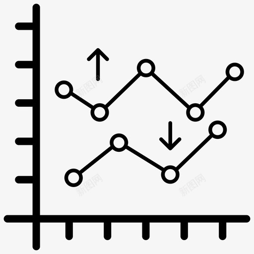 折线图统计数据分析svg_新图网 https://ixintu.com 折线 线图 数据分析 统计 数据 分析图 向量 图标
