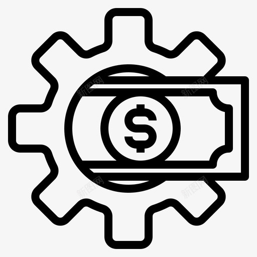 货币fintech50线性svg_新图网 https://ixintu.com 货币 fintech 线性