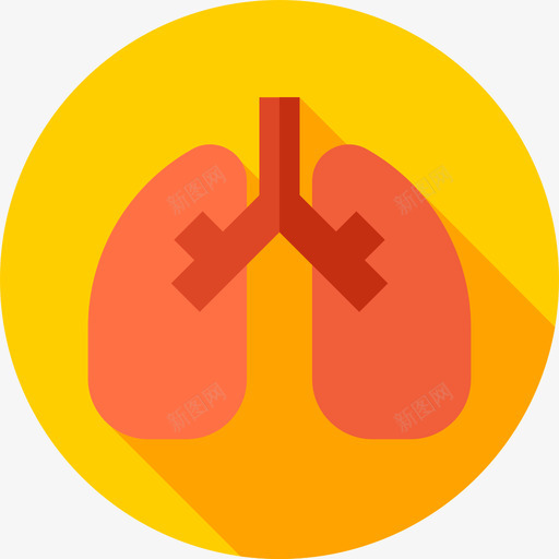 肺医疗服务12平坦svg_新图网 https://ixintu.com 医疗服务 平坦