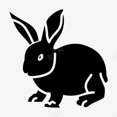 兔子动物胡萝卜图标