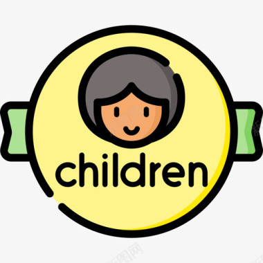 国际儿童节第三国际儿童节线性颜色图标