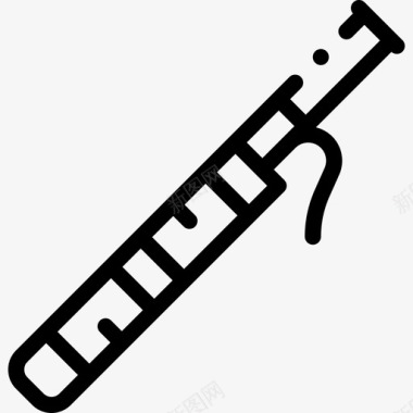 巴松管乐器62线性图标