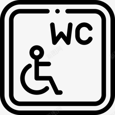 Wc残疾人援助23直系图标