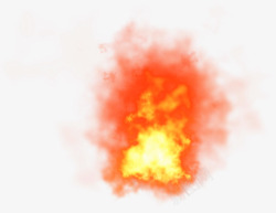 火焰图红色火焰火山合成环境特效风云烟雾火碎石泥土木素材