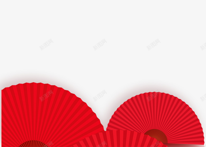 红色折扇r小图标png_新图网 https://ixintu.com 红色 折扇 图标