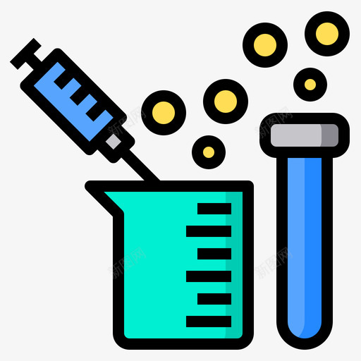 注射器生化31线性颜色svg_新图网 https://ixintu.com 注射器 生化 线性 颜色