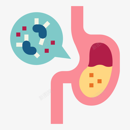胃健康113扁平svg_新图网 https://ixintu.com 健康 扁平