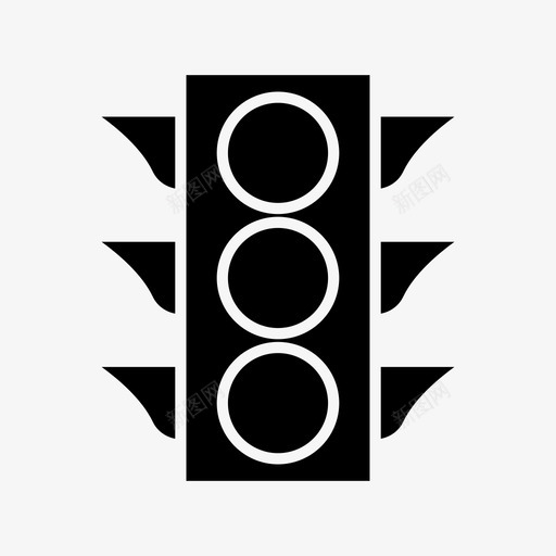 灯光道路信号svg_新图网 https://ixintu.com 灯光 道路 信号 交通 运输 摩托车 标志