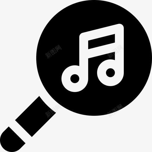 搜索音乐和视频应用程序3已填充svg_新图网 https://ixintu.com 搜索 音乐 视频 应用程序 填充