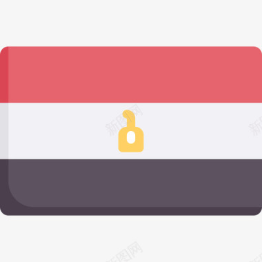 埃及国旗17平坦图标