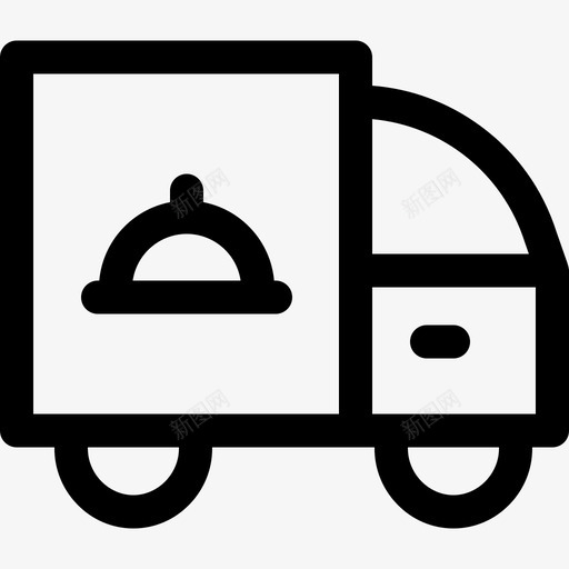 送货车食品配送105直线式svg_新图网 https://ixintu.com 送货 货车 食品 配送 直线式