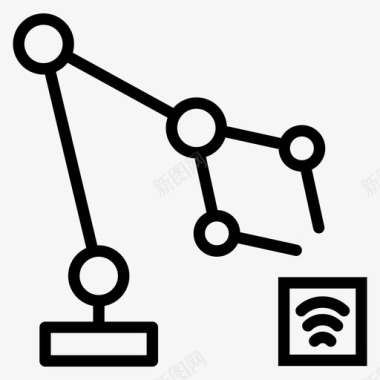 网络物理系统物联网制造图标