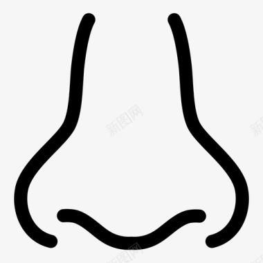 鼻子身体部位鼻孔图标
