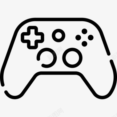 Gamepad家庭休闲和活动1线性图标